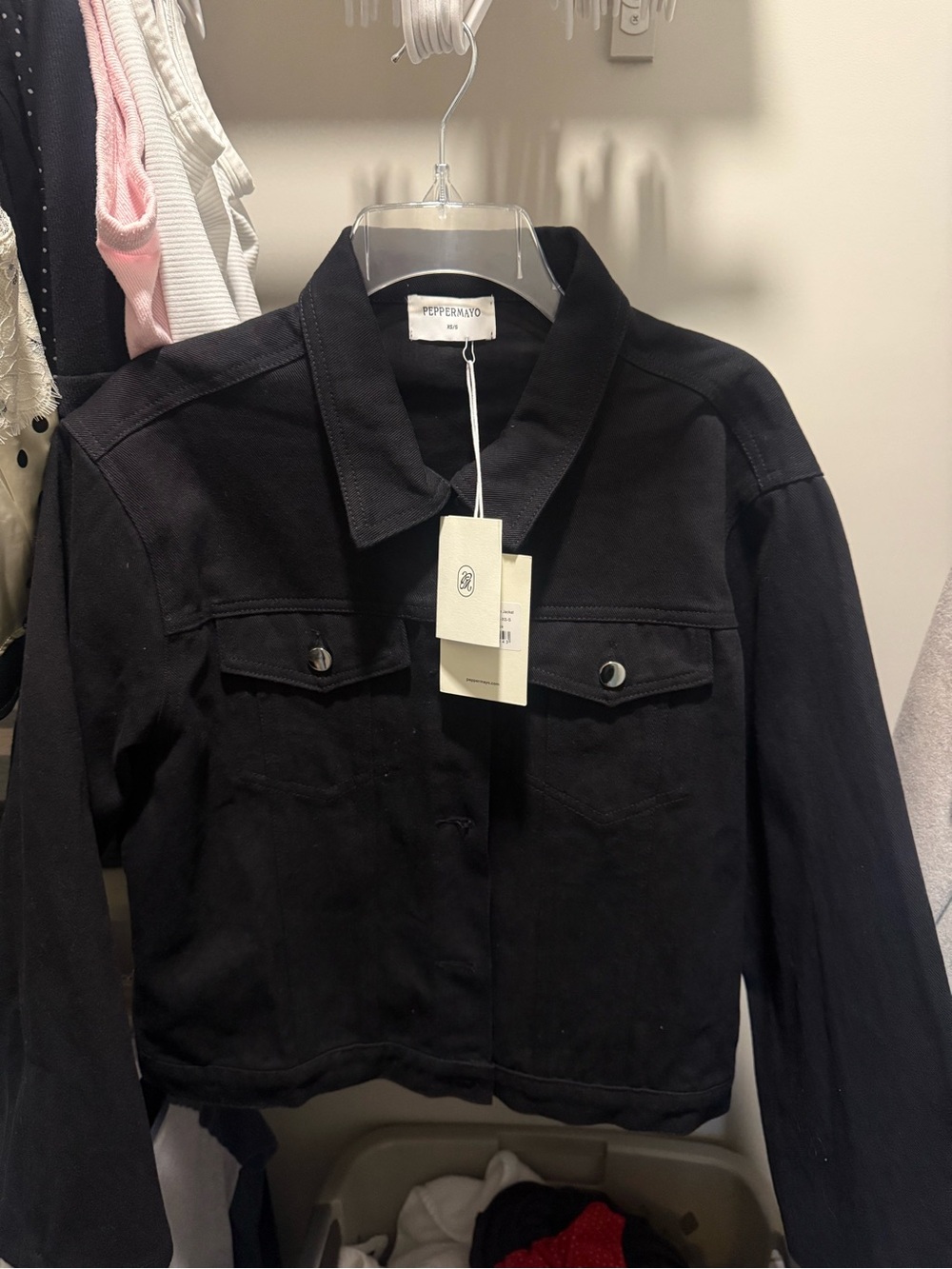 Peppermayo Black Jean Jacket